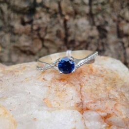 ANILLO EN PLATA LEY 950 CON ZIRCON